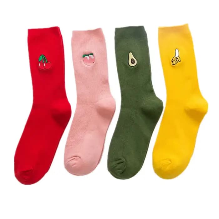 Chaussettes couleur bonbon pour femmes