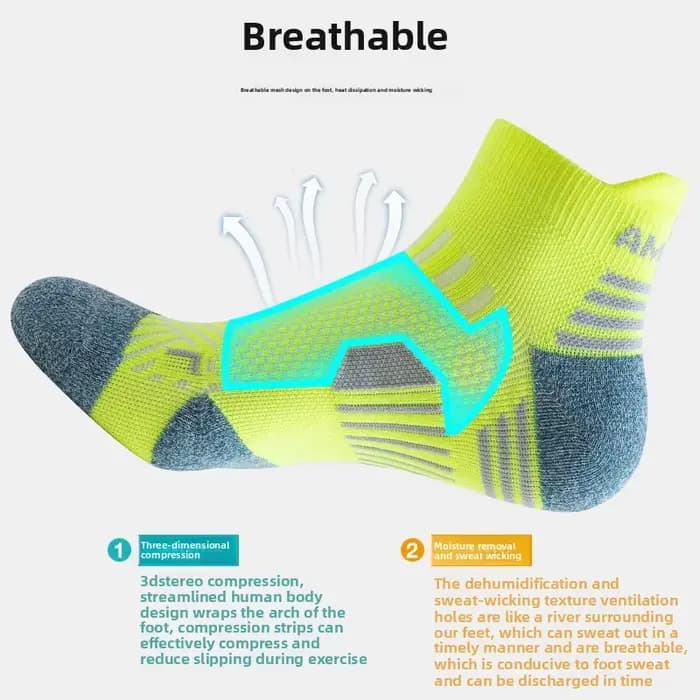 3/1 paires Sport Compression cheville chaussettes hommes femmes professionnel coupe basse Fitness Marathon course en plein air déodorant respirant Sox