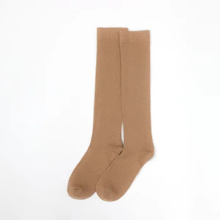 Chaussettes mi-longues pour femmes en cachemire pur à 100%, épaisses pour l'automne et l'hiver, chaussettes chaudes pour les jambes, protection contre le froid