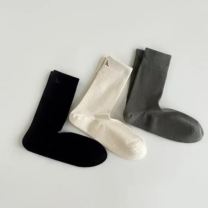 Chaussettes pour hommes automne hiver tricot coton
