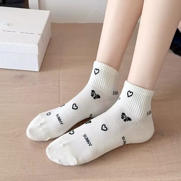 Chaussettes à tube bas en coton pour femmes