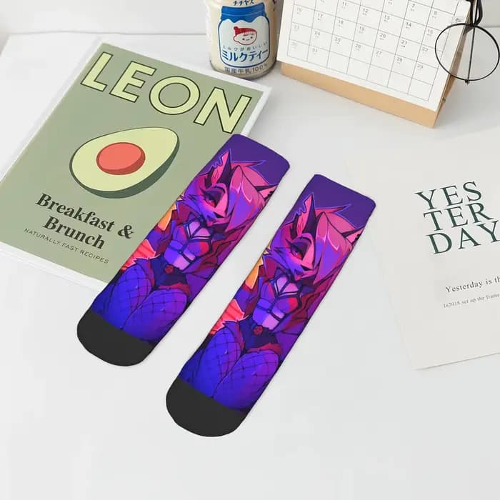 Loona Collage Helluva Boss Anime chaussettes Harajuku bas toutes saisons