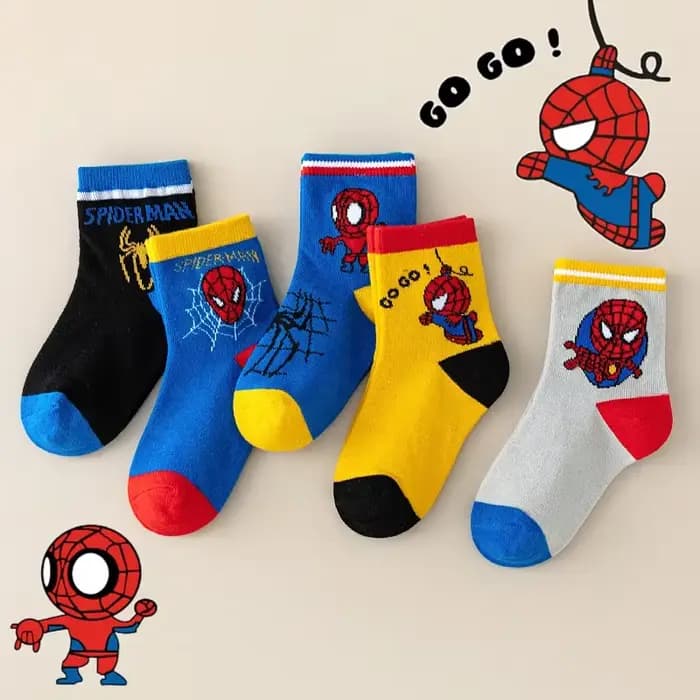 5 paires de chaussettes pour enfants MARVEL Spiderman