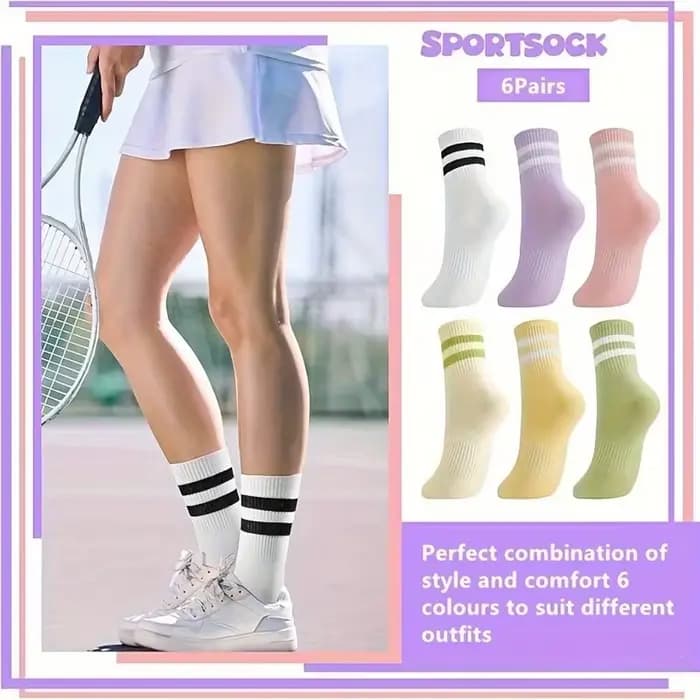 6 paires de chaussettes femmes