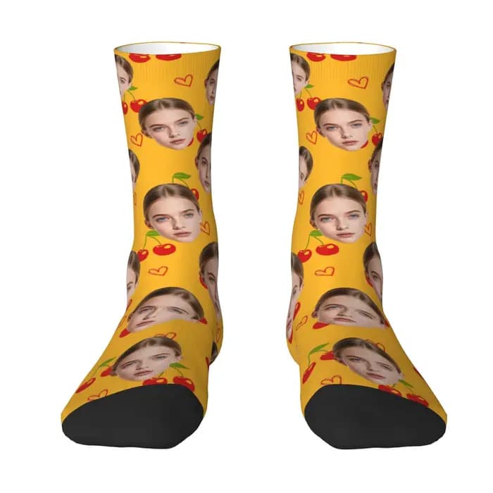 Chaussettes personnalisées avec photo du visage