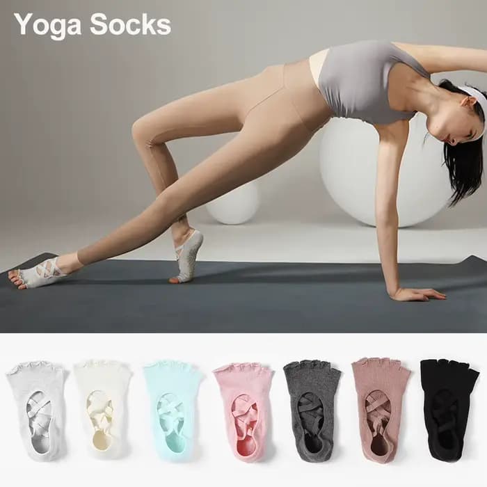 Chaussettes Pilates à cinq orteils pour femmes