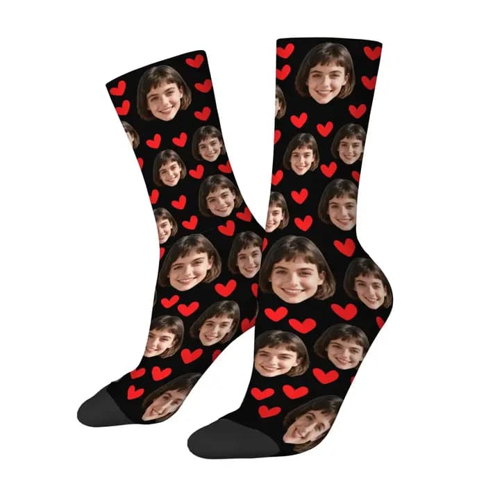 Chaussettes personnalisées avec visage