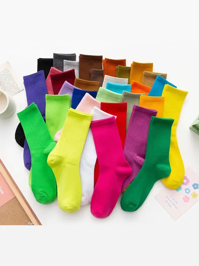 Chaussettes en coton pour femme