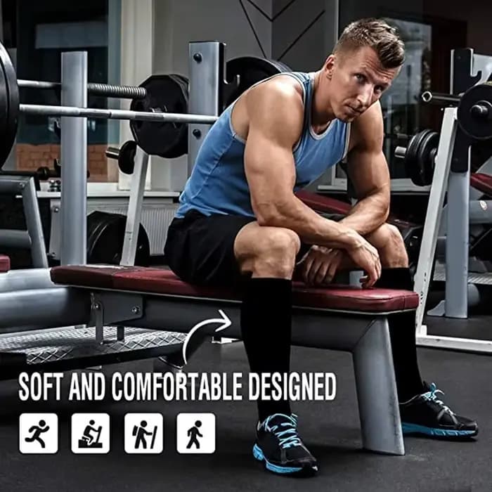 2 paires de bas de Compression