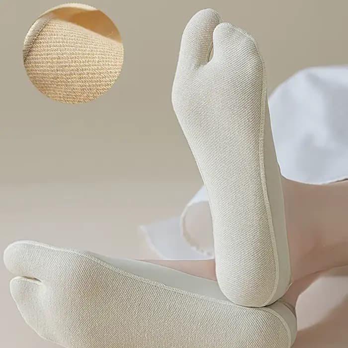 Chaussettes ultra fines à deux orteils pour femmes