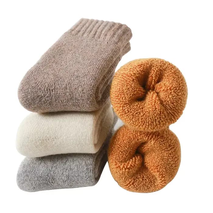4 paires de chaussettes en laine pour enfants