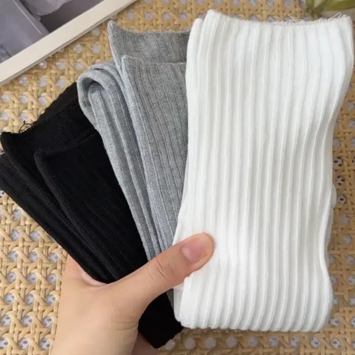 JK – chaussettes hautes aux genoux pour femmes