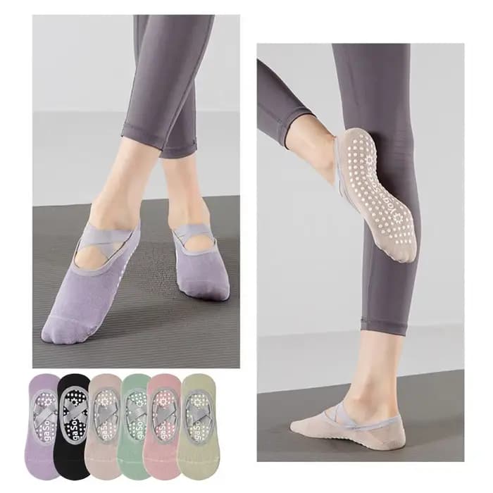 Chaussettes de yoga antidérapantes pour femmes