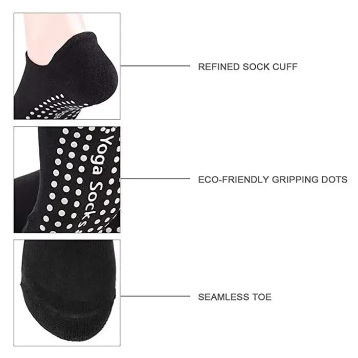Chaussettes de Yoga professionnelles antidérapantes pour femmes