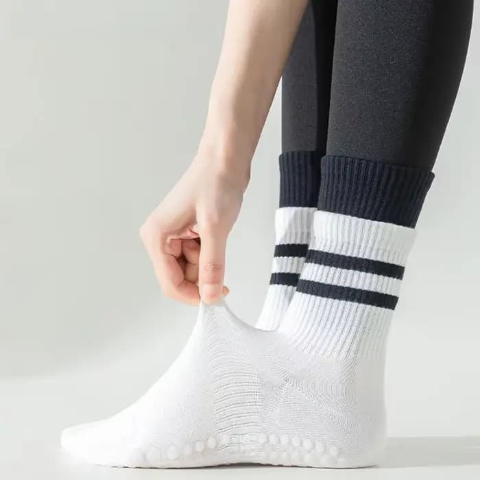 Chaussettes de Yoga femmes coton tricoté entraînement intérieur danse