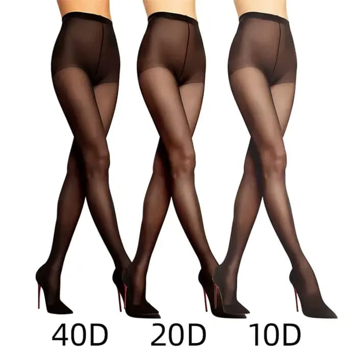 1 paire de collants transparents en Nylon pour femmes