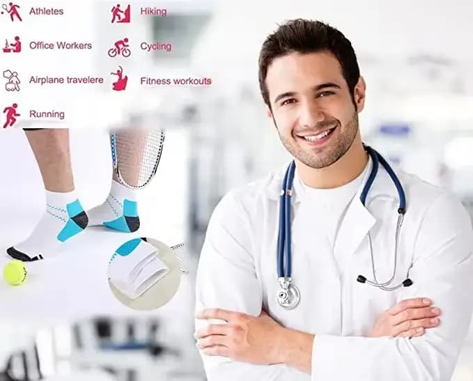 Chaussettes de Compression de pied pour hommes et femmes