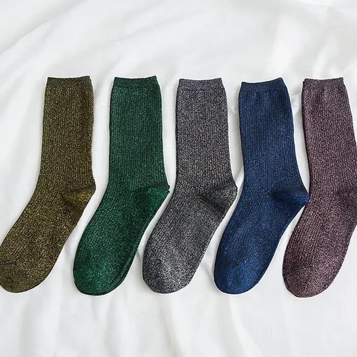 5 paires/ensemble femmes brillant bonbons couleurs