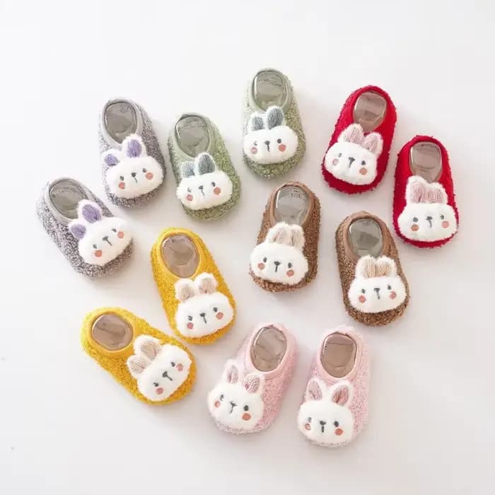 Chaussons de sol en peluche pour bébé