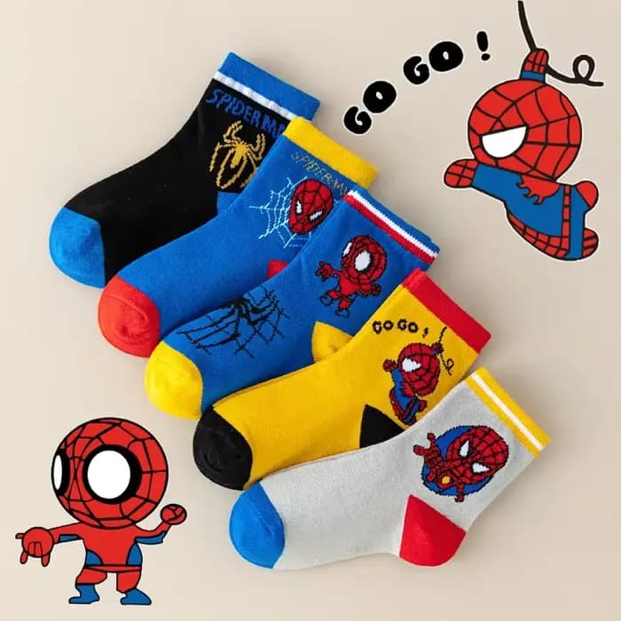 5 paires de chaussettes pour enfants MARVEL Spiderman