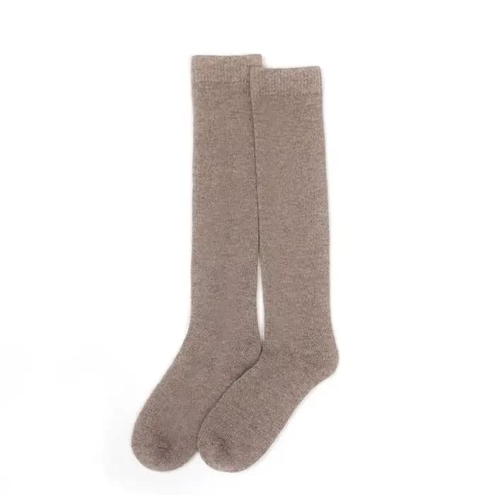 Chaussettes mi-longues pour femmes en cachemire pur à 100%, épaisses pour l'automne et l'hiver, chaussettes chaudes pour les jambes, protection contre le froid