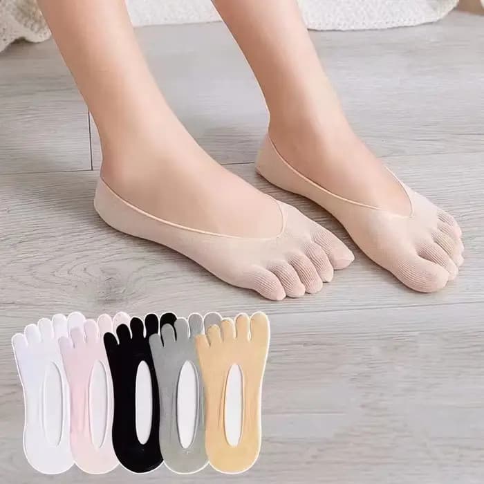 Chaussettes d'été à cinq doigts pour femmes, ultrafines, amusantes, bateau invisible, respirantes, courtes, à faible rinçage, non ald