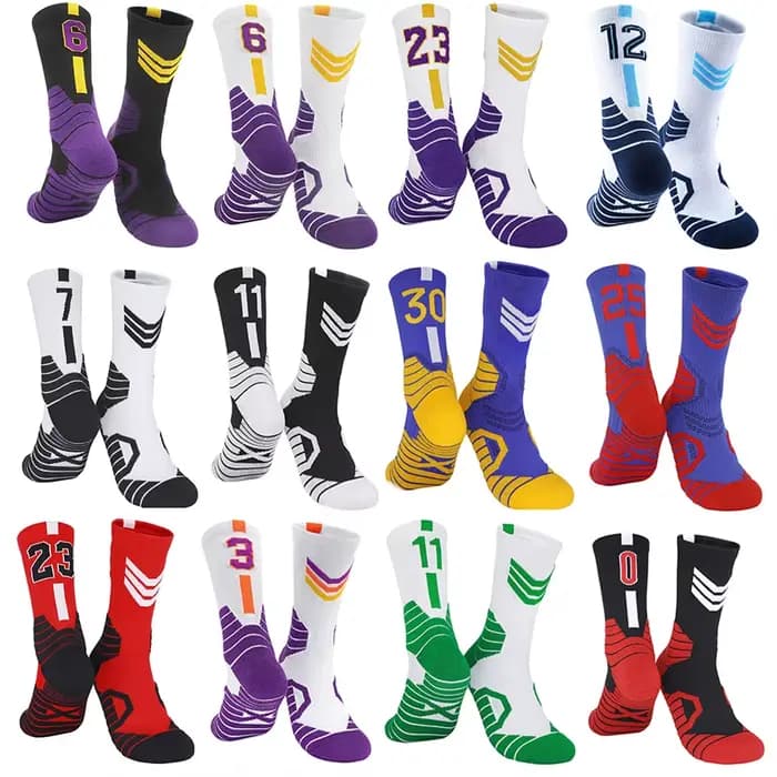 Chaussettes de basket-ball de sport Super Star professionnelles, bas de serviette, chaussettes épaisses Elite pour sport, course à pied, cyclisme