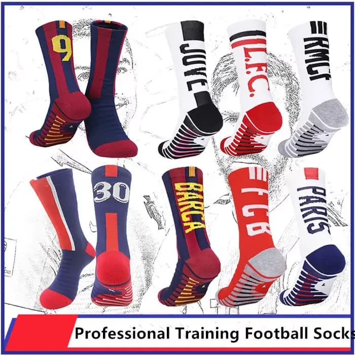 Chaussettes de sport antidérapantes pour Club de Football