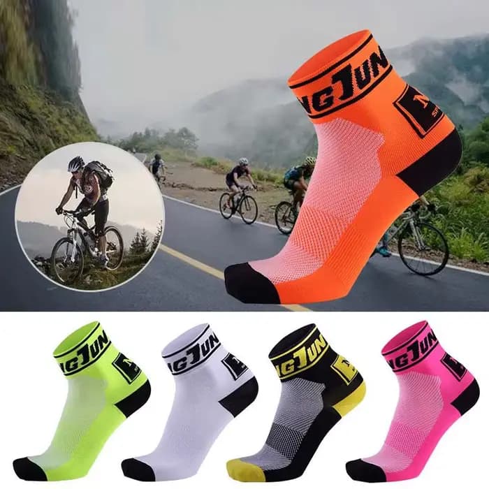 Chaussettes de cyclisme hommes/femmes Sport de plein air athlétique cheville chaussette respirant séchage rapide