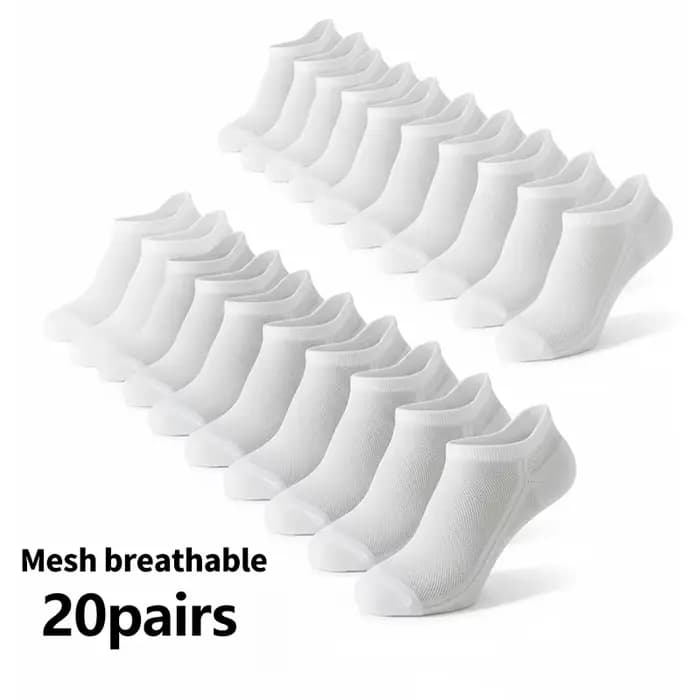 10/20 paires de chaussettes de cheville pour hommes