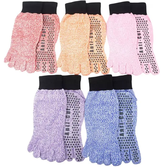 Chaussettes extérieures à cinq doigts Anti-coupure Silicone Surf Sports nautiques Plage Randonnée Escalade