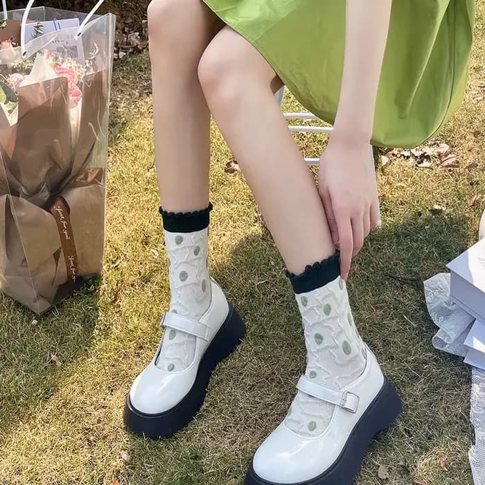 5 paires de chaussettes mi-tube pour femmes