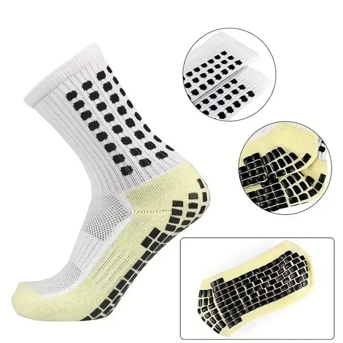 6 paires de chaussettes de Football professionnelles antidérapantes en Silicone pour hommes et femmes, respirantes, pour Sports de plein air, poignée de Football