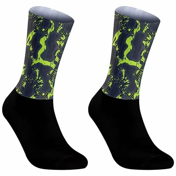 Chaussettes de cyclisme unisexes mi-mollet