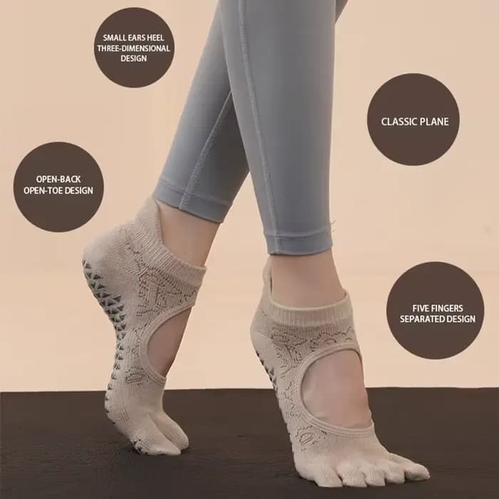 Chaussettes de Yoga à orteils pour femmes