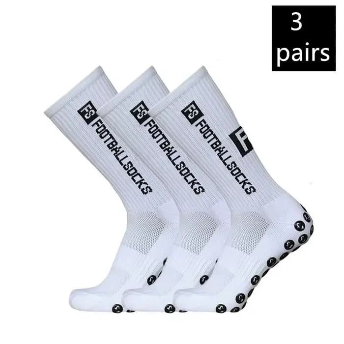 Nouveaux hommes femmes et jeunesse sport respirant chaussettes de football carré silicone antidérapant poignée