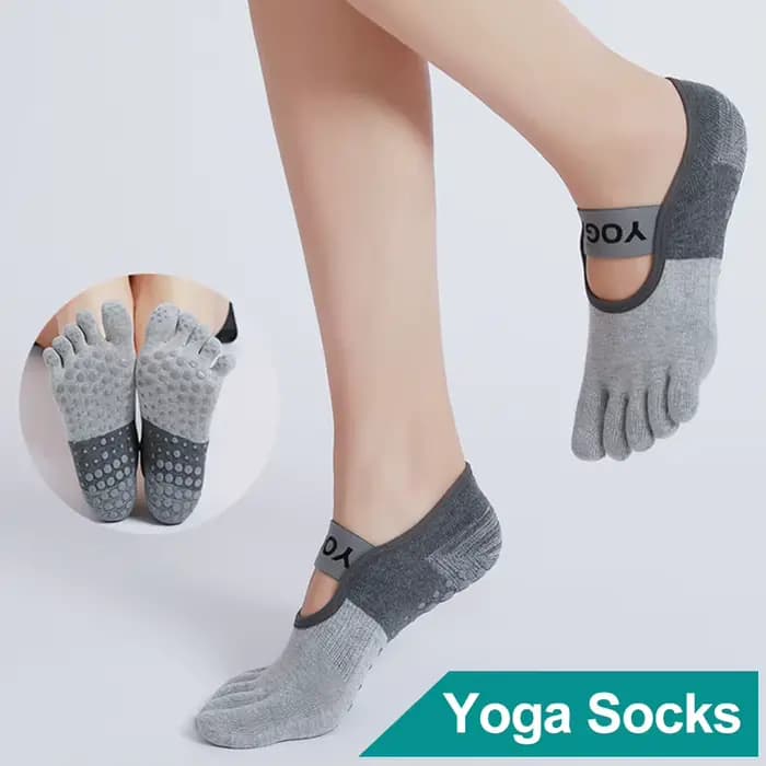 Chaussettes Pilates à cinq orteils pour femmes