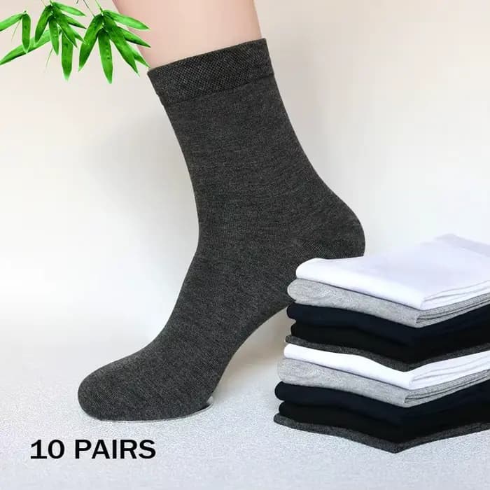 Chaussettes de sport à compression en bambou pour homme