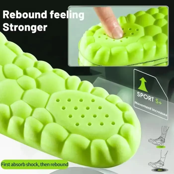 Semelles orthopédiques 4D Sport super douces pour chaussures