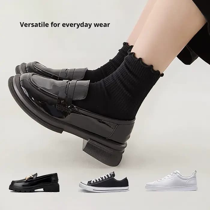 Chaussettes en coton pour femmes et filles