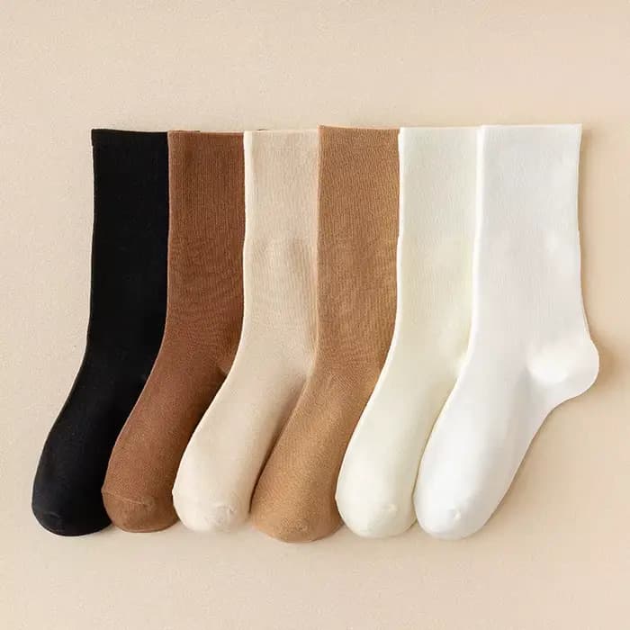 Chaussettes mi-tube décontractées pour femmes