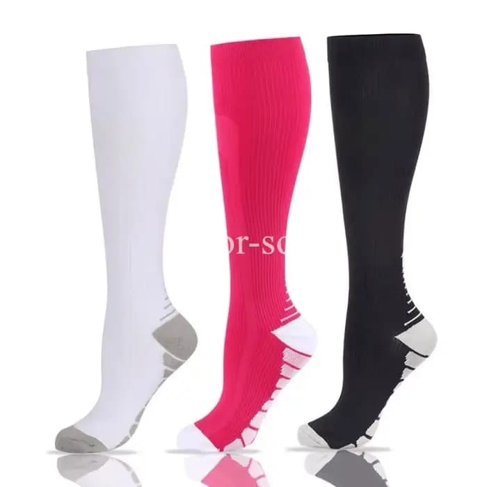 3 paires de chaussettes de Compression pour hommes et femmes, chaussettes de Sport de course, Crossfit gradué, entraînement, course à pied, récupération, cyclisme en plein air