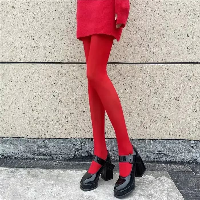 Collants rouges pour femmes