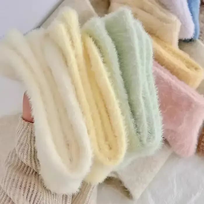 Chaussettes mi-tube épaisses pour femmes