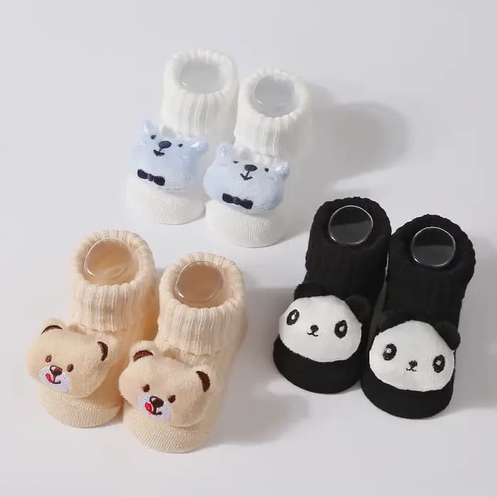 3 paires/ensemble bébé chaussettes filles garçons nouveau-né accessoires dessin animé animaux enfants cadeau vêtements enfant infantile trucs coton respirant chaussette