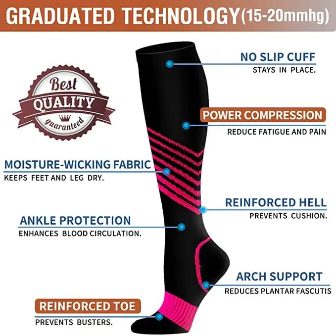 Chaussettes de compression non ald pour hommes et femmes