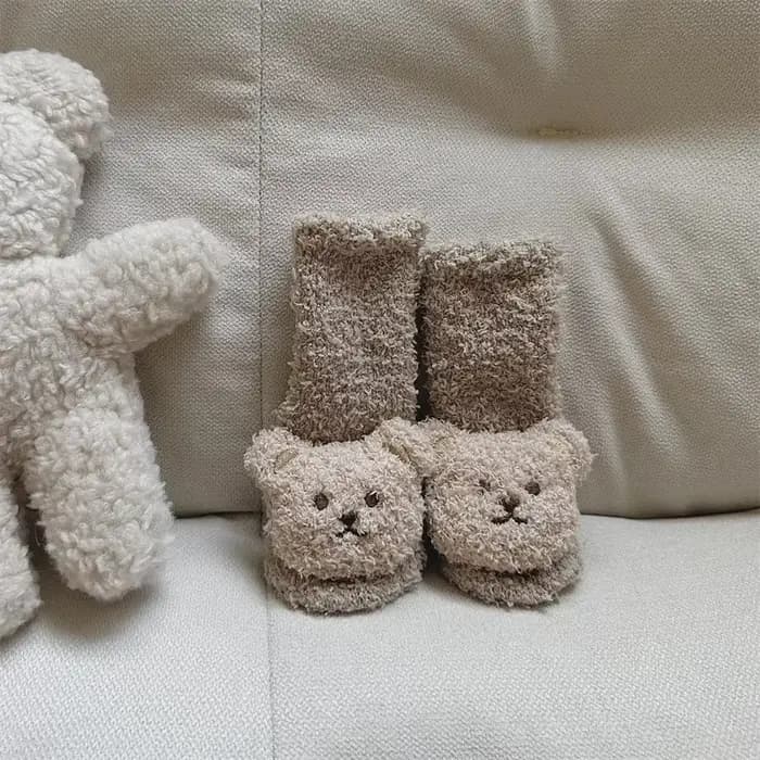 Chaussettes douces et épaisses pour nouveau-né garçon et fille