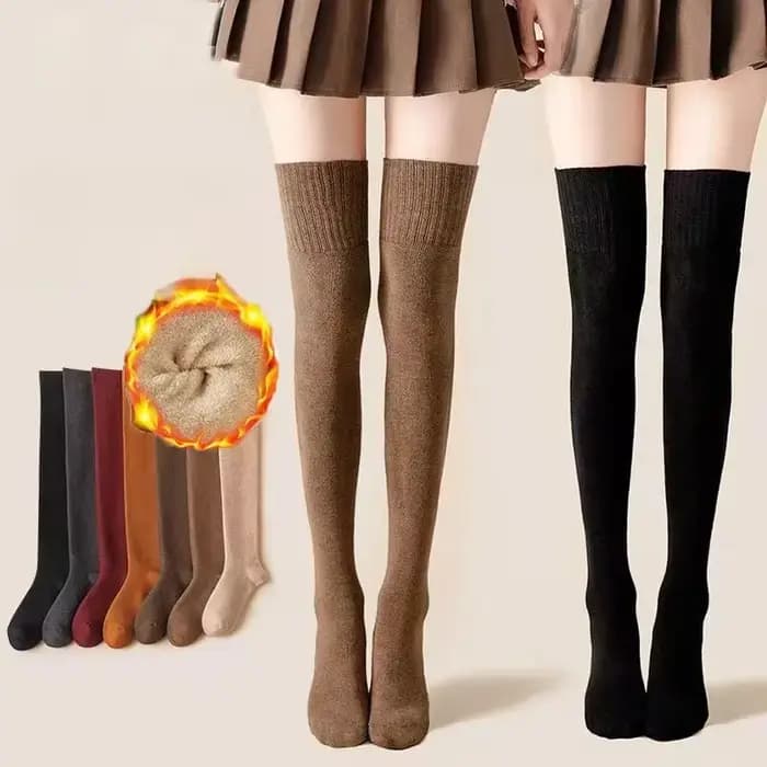 Chaussettes longues chaudes d'hiver