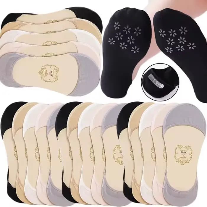 Pantoufles chaussettes en coton pour femmes