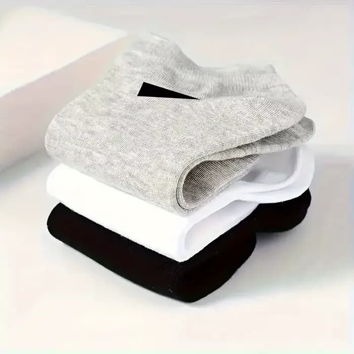 Lot de 20 paires de chaussettes de sport neutres noires et blanches
